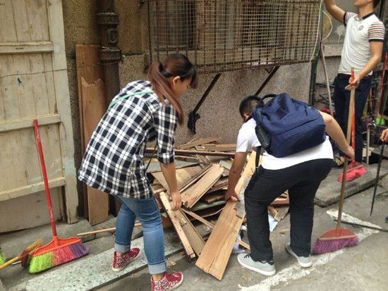 华强街道团工委开展千名团员进无物业小区志