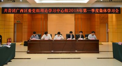 共青团广西区委党组理论学习中心组召开2018年第一季度集体专题学习会