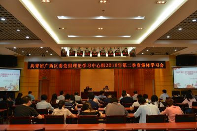 共青团广西区委党组理论学习中心组召开2018年第二季度集体学习会