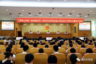 团梧州市委举办“青春心向党•建功新时代”纪念五四运动100周年主题团日活动