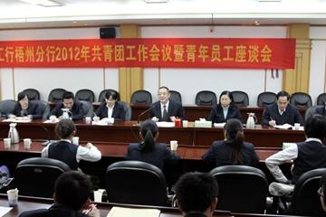 梧州:工商银行梧州分行举行2012年共青团工作